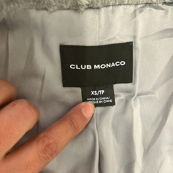 Wool blend club monaco pea coat - Picture 5 of 7